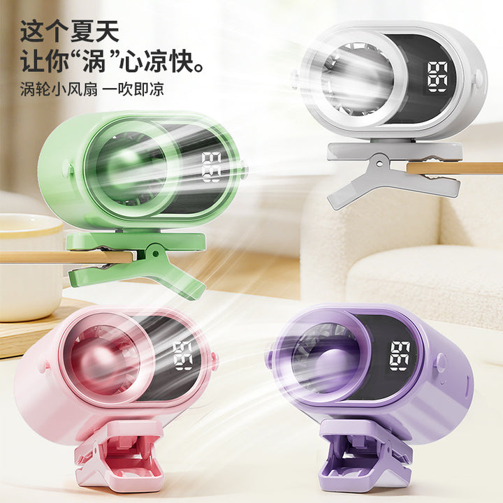 Ladies portable table fan with digital control Stornfield