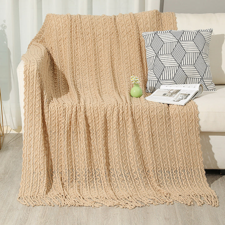 Women high-quality knitted blanket Stornfield