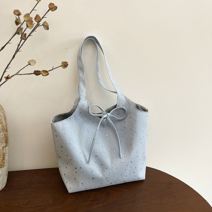 Stylish Multi-Pocket Canvas Tote Bag