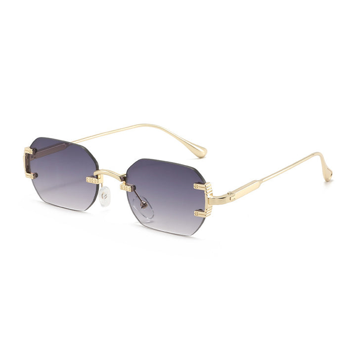 Ladies geometric sunglasses with luxurious metal frame and protective UV filter Stornfield