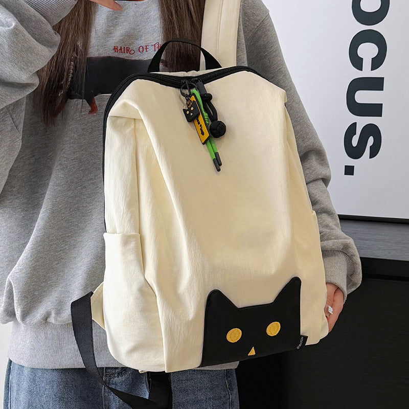 Playful Cat-Themed Casual Backpack Stornfield
