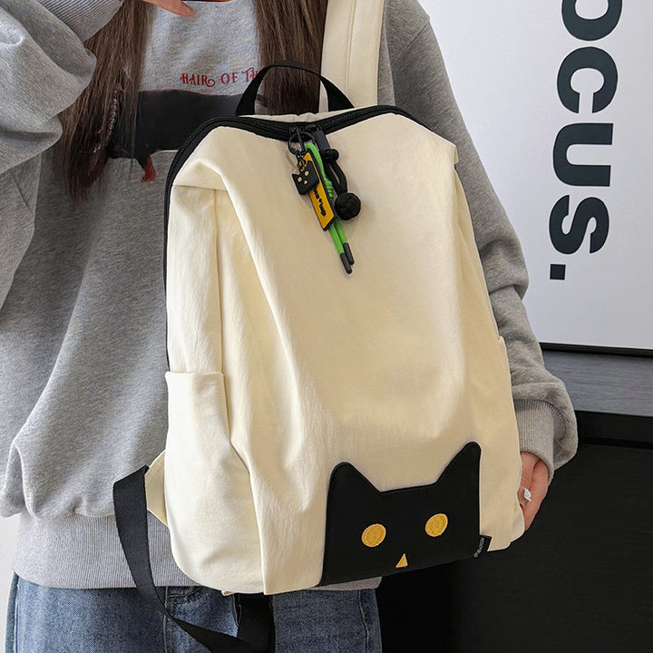 Playful Cat-Themed Casual Backpack Stornfield