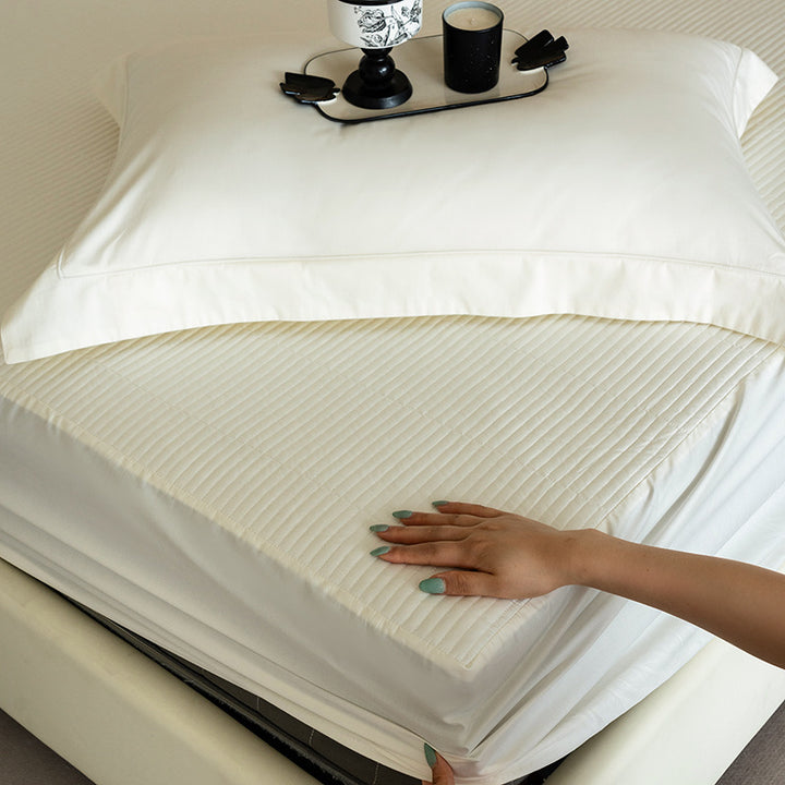 Quilted Mattress Protector Pad with Deep-Fit Elastic Skirt