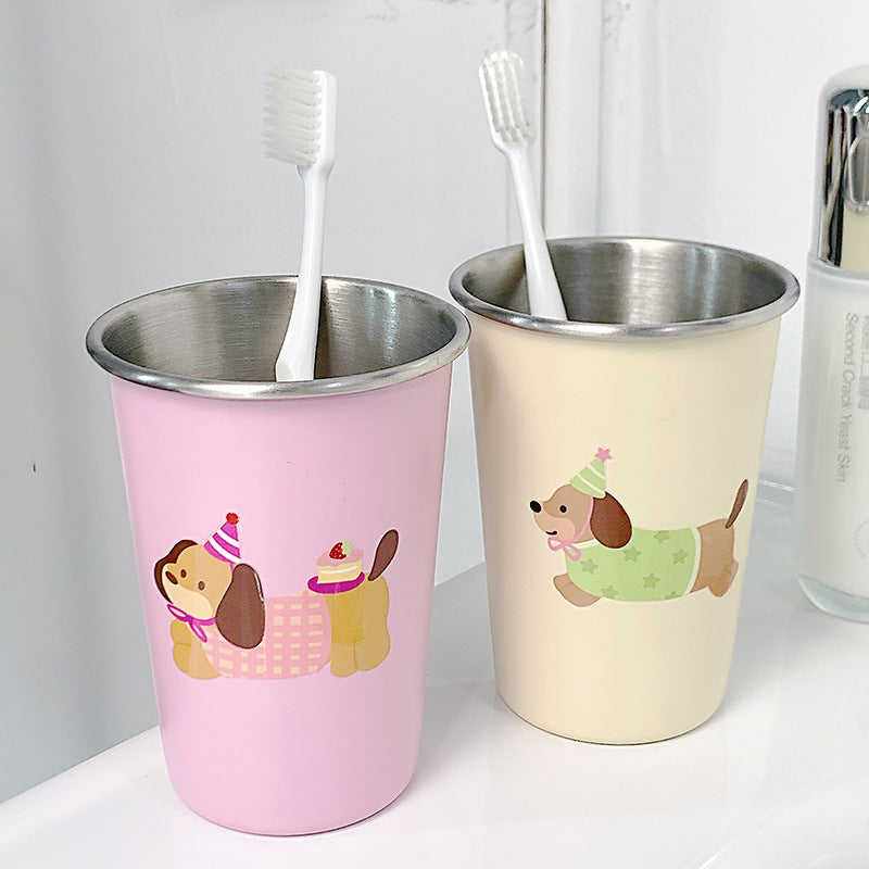 Stainless steel cup with cute dog design Stornfield