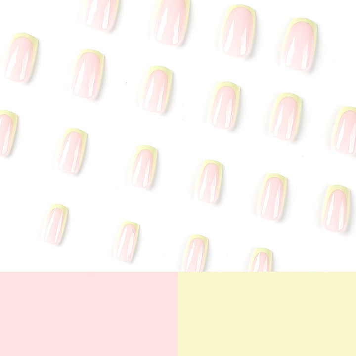 Artistic nail extensions with elegant French tip and modern accents Stornfield