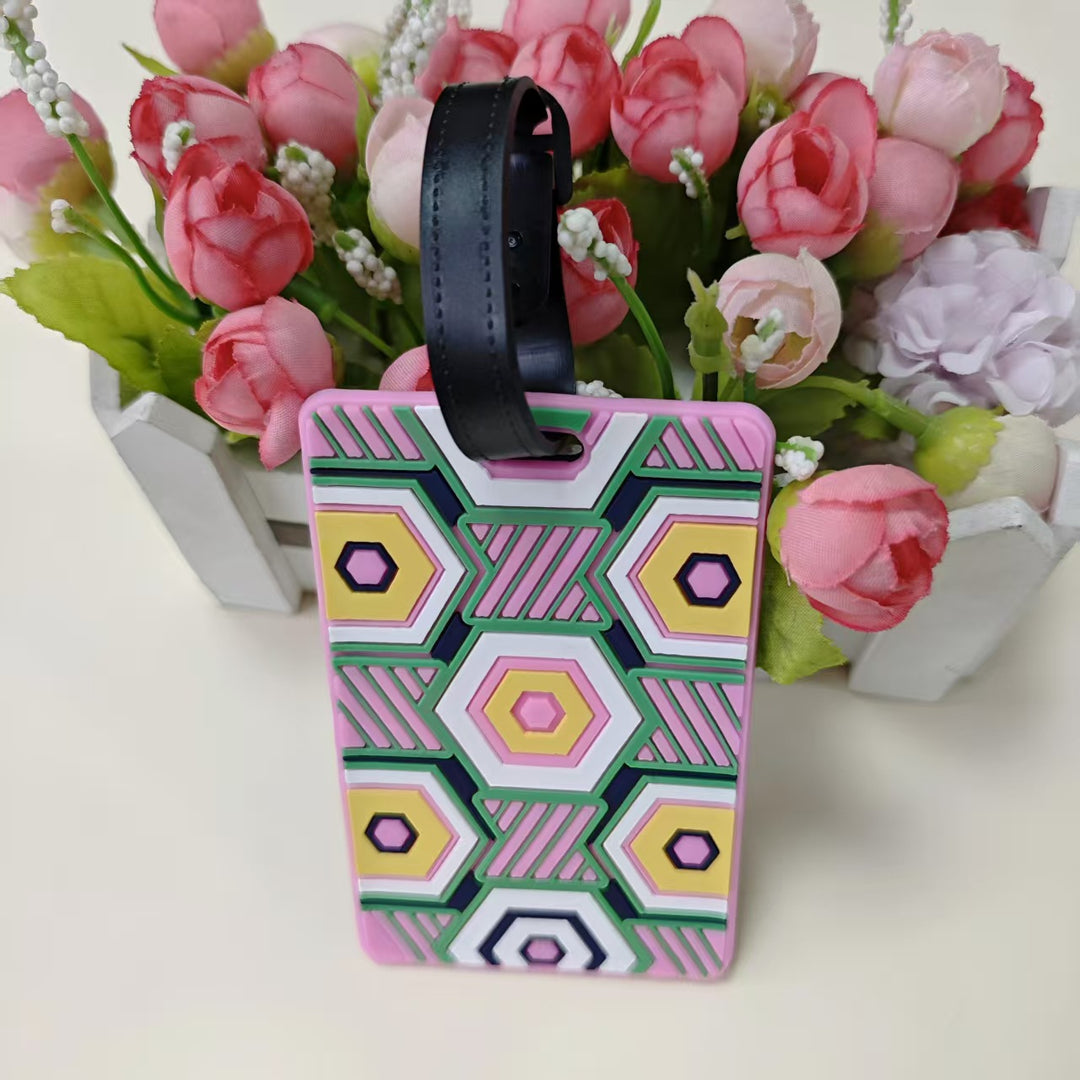 Unisex Geometric Patterned Luggage Identifier Stornfield