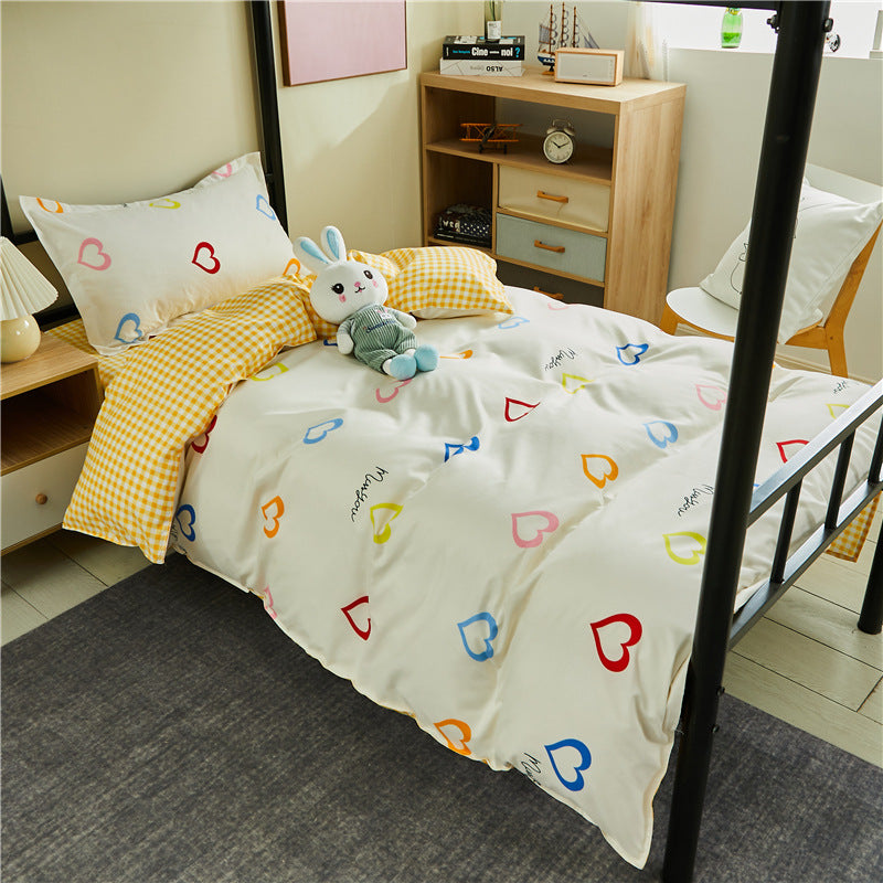 Children's Playful Striped Bedding Set