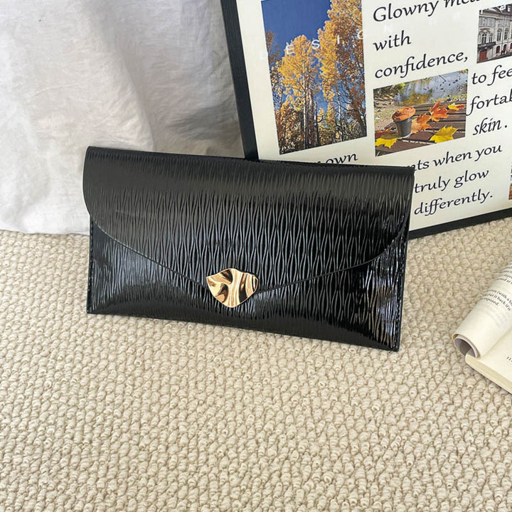 Elegant Patent Leather Evening Clutch