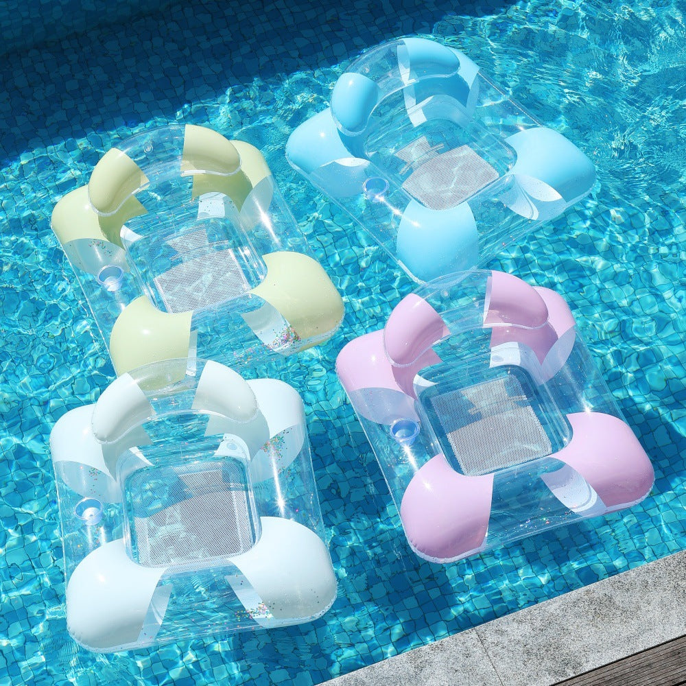 Inflatable Pool Lounger with Canopy Stornfield