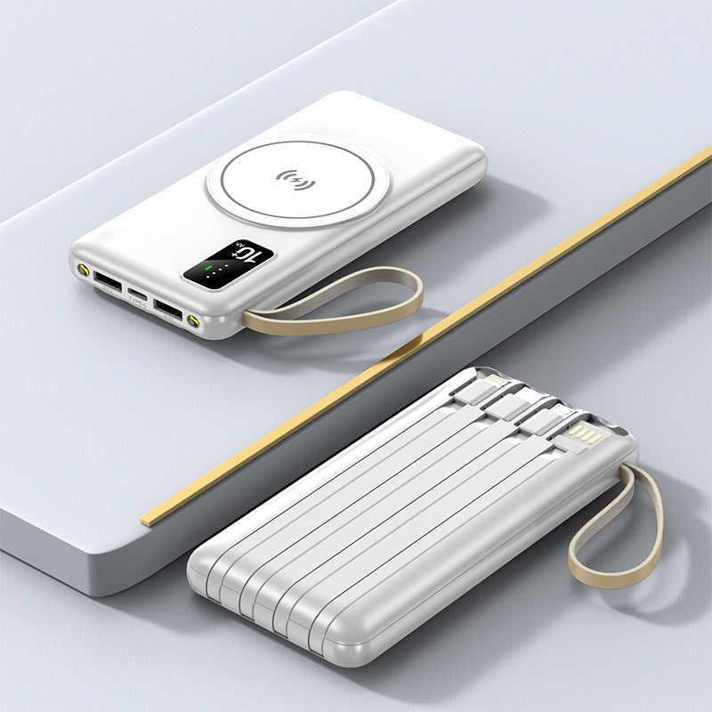 Portable Qi-Charging Power Bank with Multifunctional USB Ports Stornfield