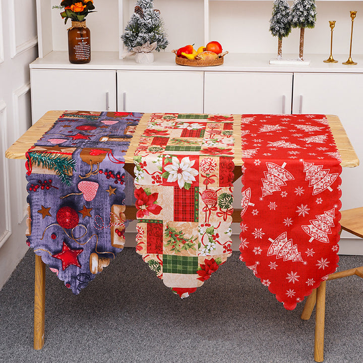Festive table runner with Christmas motifs Stornfield