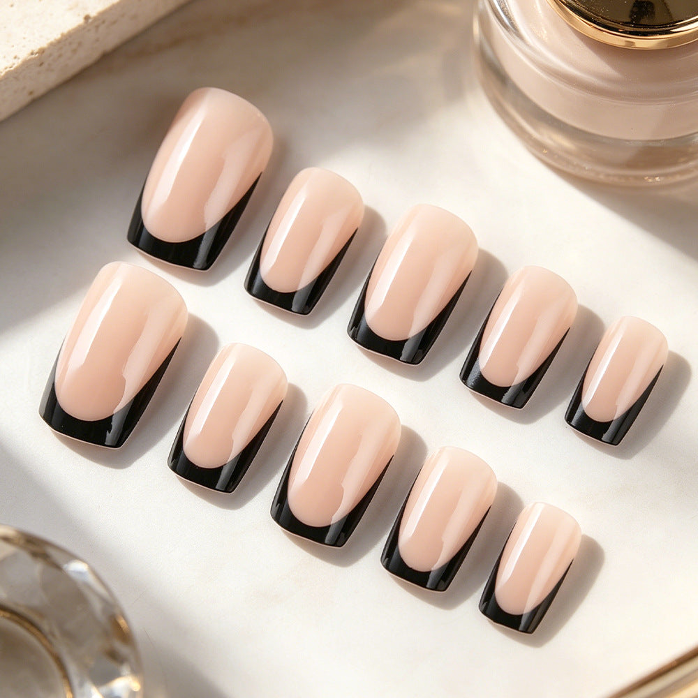 Elegant French Tip Nail Extensions Stornfield