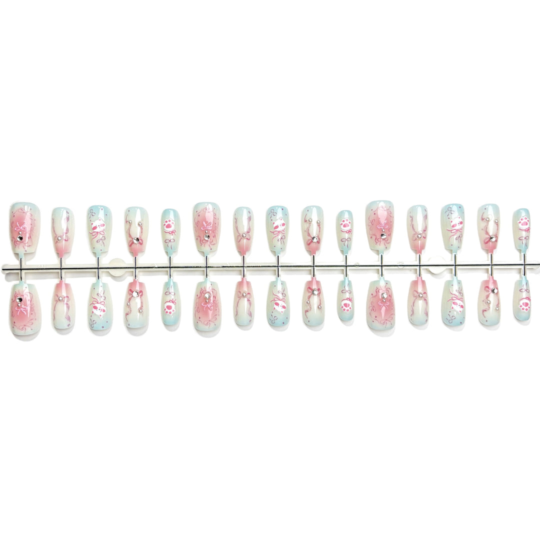Artistic Press-On Nail Design