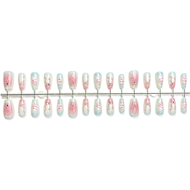 Artistic Press-On Nail Design