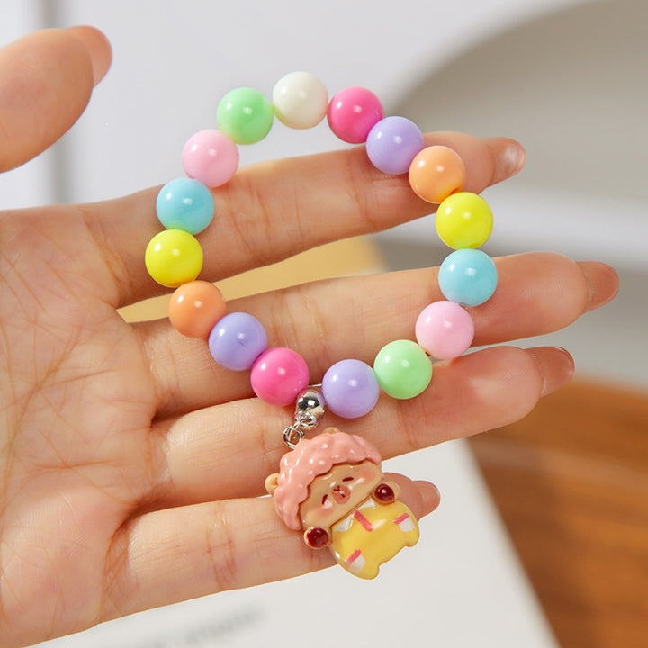 Colorful children's bracelet with crafted pendant Stornfield
