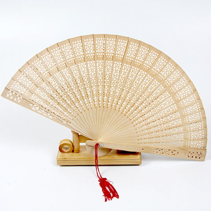 Women's fan made of high-quality filigree plastic with exquisite pattern design Stornfield