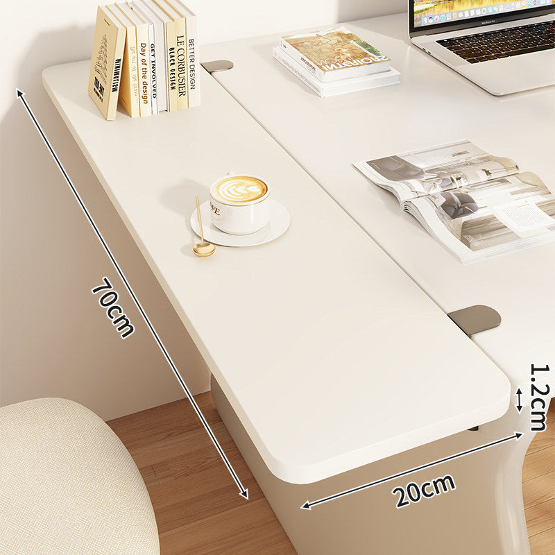 Slim Clamp-On Folding Side Desk Shelf Tray
