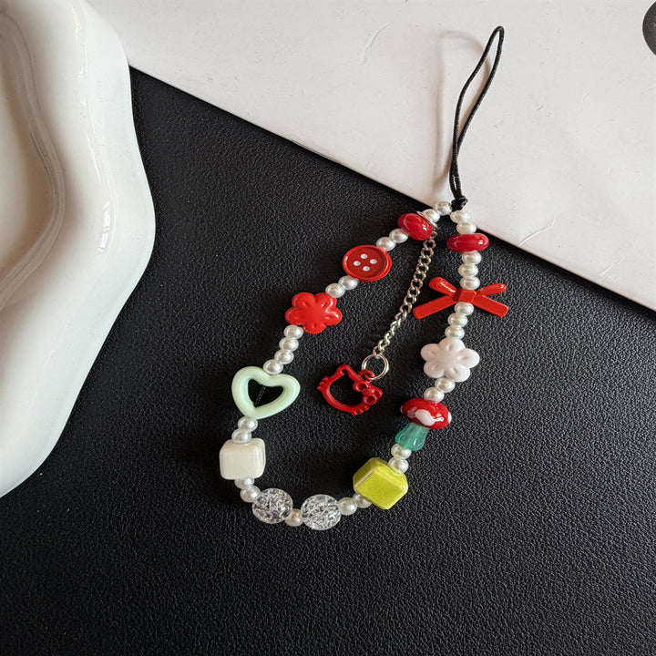 Playful Beaded Charm Phone Lanyard Stornfield 1790135330