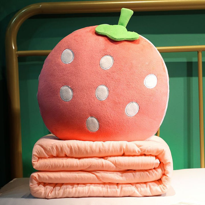 Cuddly cushion with strawberry design Stornfield
