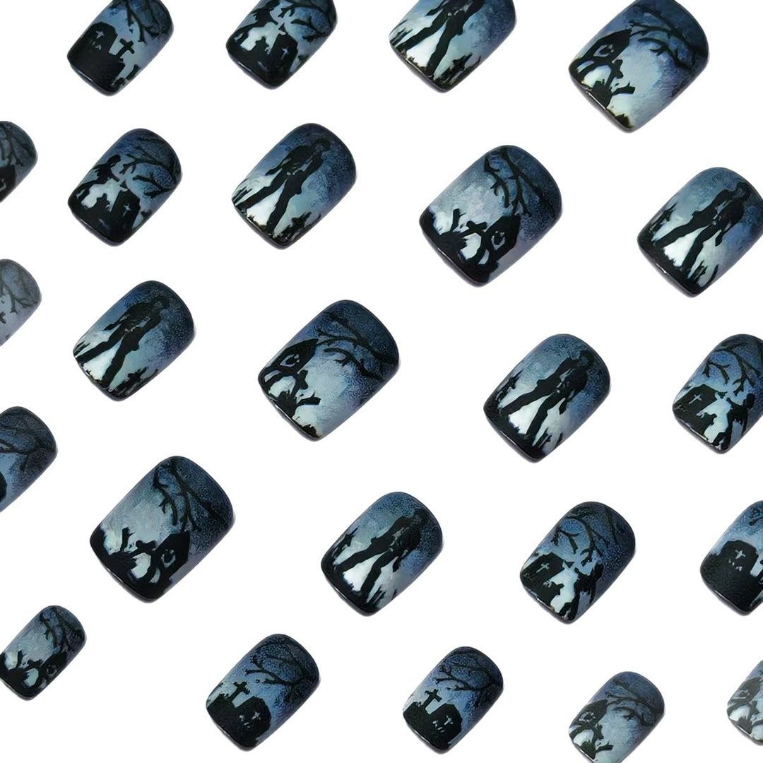 Creative Nail Art in Spooky Gravestone Design Stornfield
