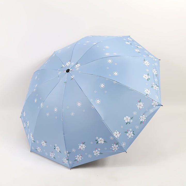 Women's Stylish Folding Umbrella with Floral Patterns Stornfield
