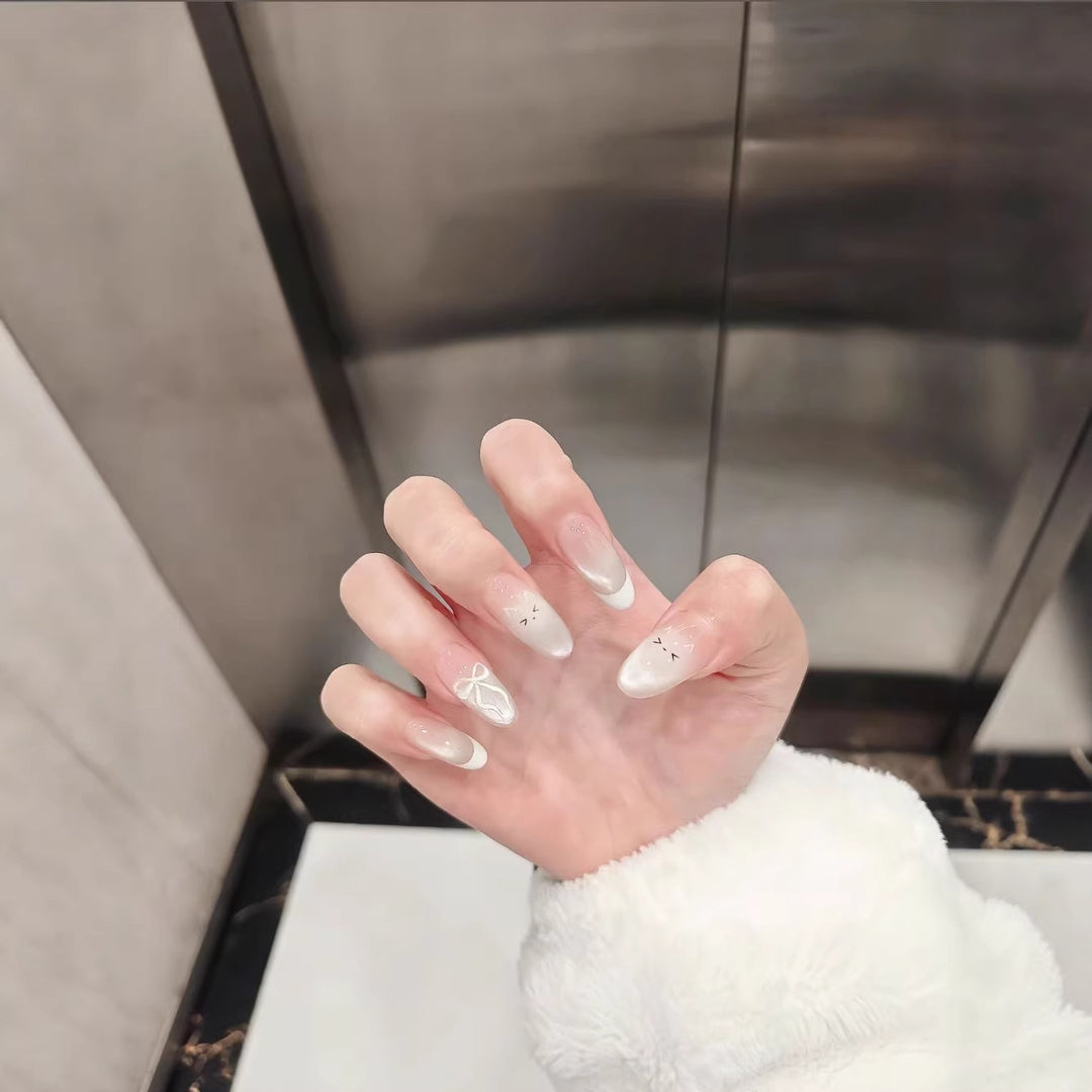 Artistic French Tip Nail Enhancements