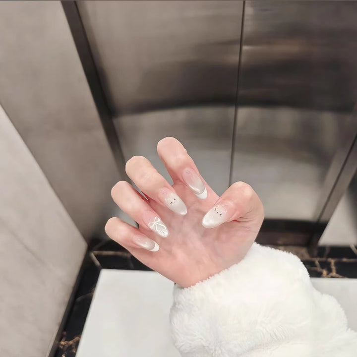 Artistic French Tip Nail Enhancements