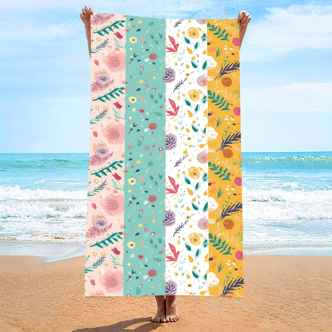 Ladies beach towel with maritime stripe pattern Stornfield