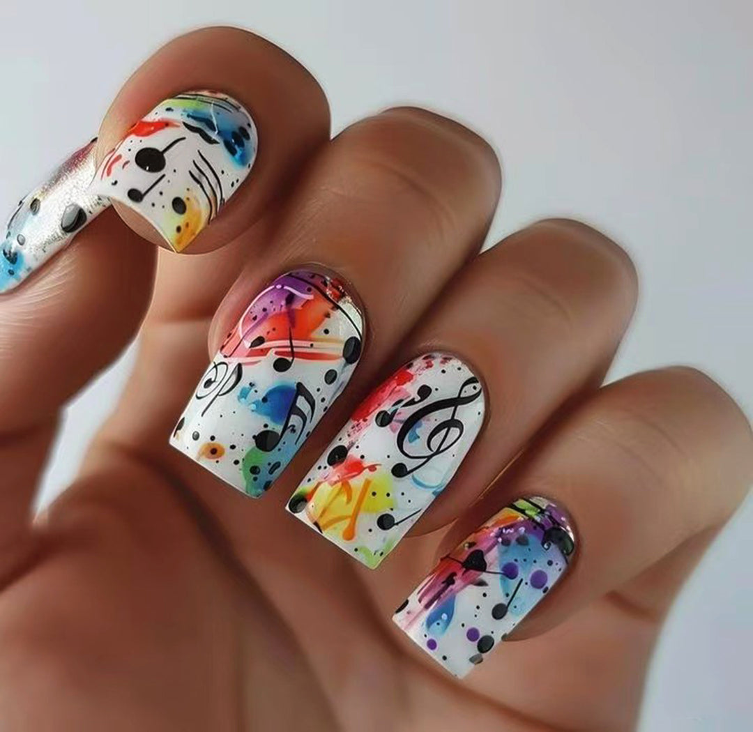 Creative Art Nails with Musical Design Stornfield