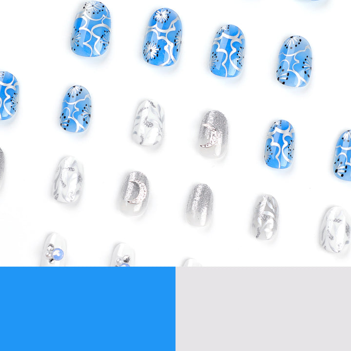 Artistic nail extensions with sparkling accents Stornfield