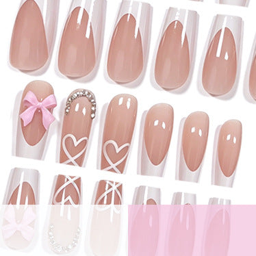 Decorative Heart Design Acrylic Nail Enhancements Stornfield