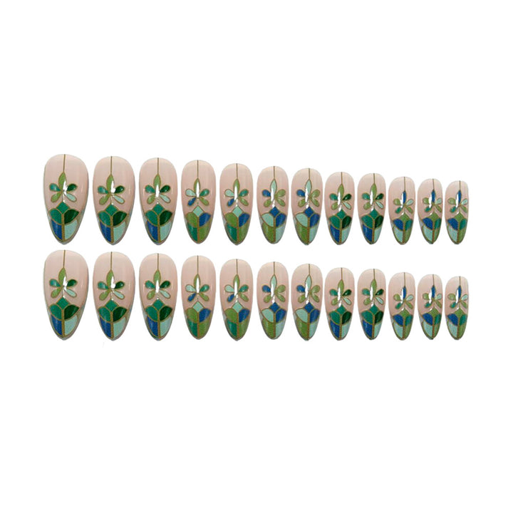 French Art Nails with Floral Design Stornfield