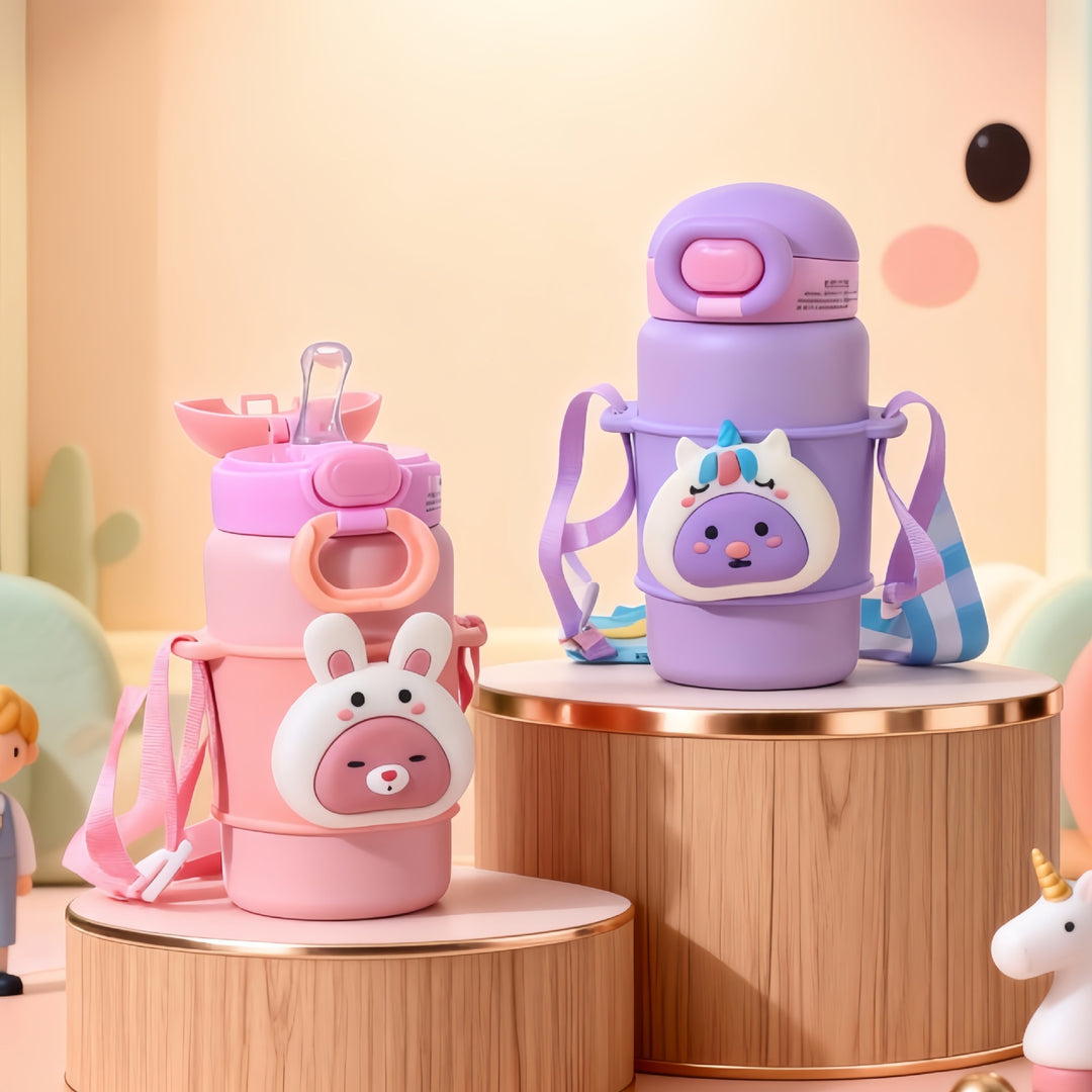 Women Insulated Water Bottle with Cute Rabbit Design Stornfield