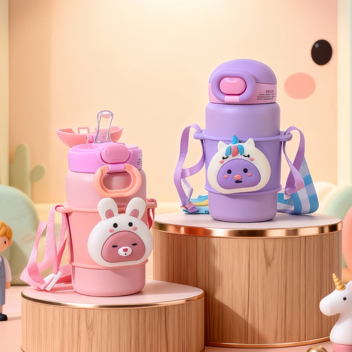 Women Insulated Water Bottle with Cute Rabbit Design Stornfield