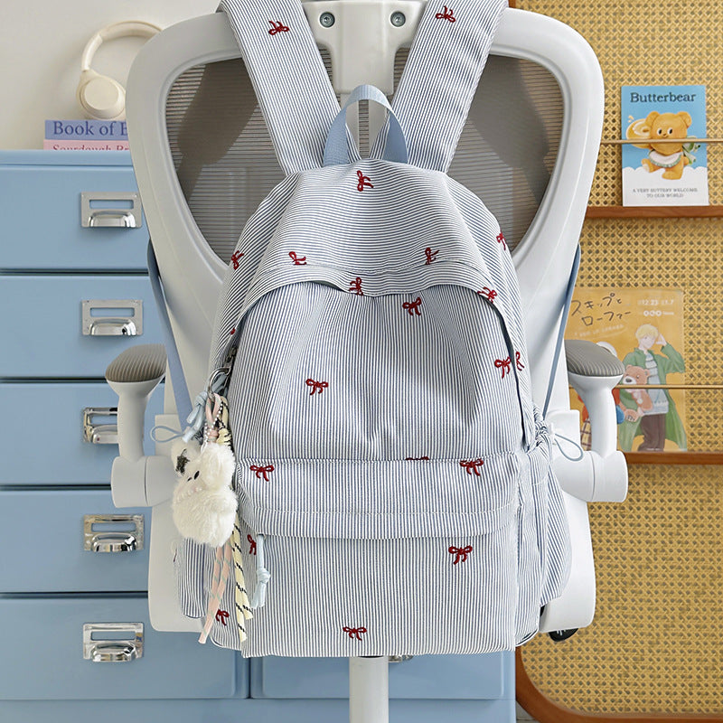 Striped Casual Backpack Stornfield
