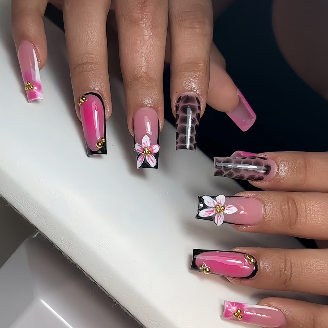 Artistic Floral Press-On Nail Extensions Stornfield 1787913978
