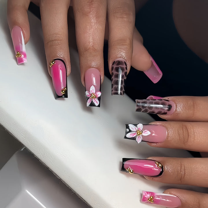Artistic Floral Press-On Nail Extensions Stornfield 1787913978