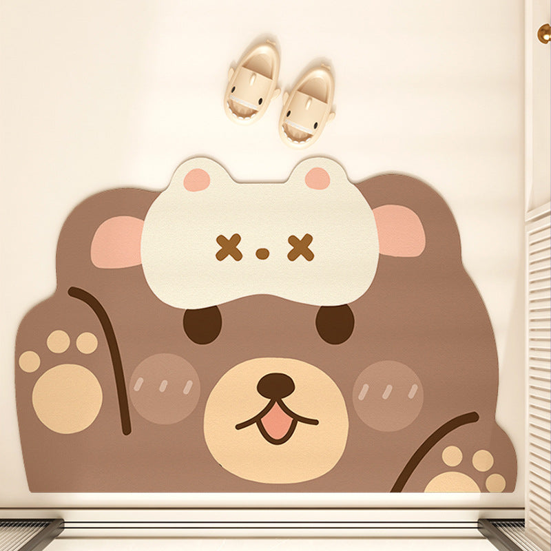 Playful Animal-Themed Floor Mat