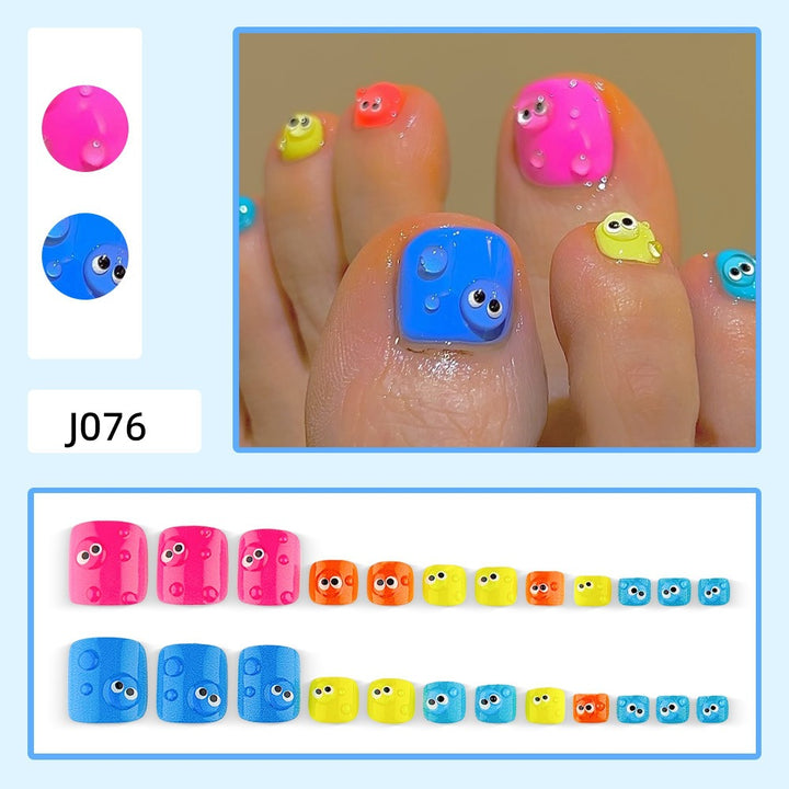 Nail Art Set with Playful Eye Designs Stornfield
