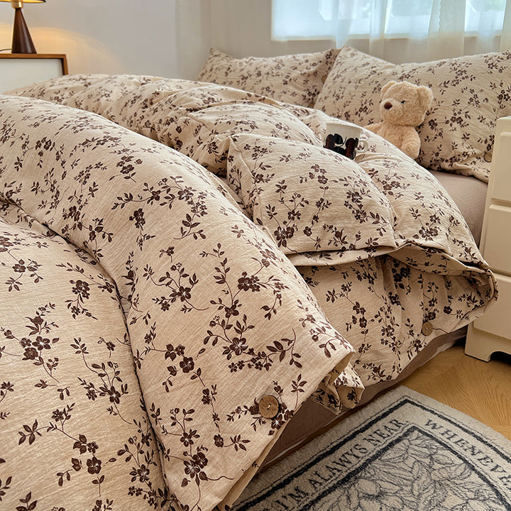 Floral Patterned Duvet Cover Set