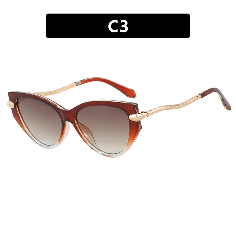 Ladies Cat-Eye Sunglasses with elegant metal frame and fashionable accents Stornfield