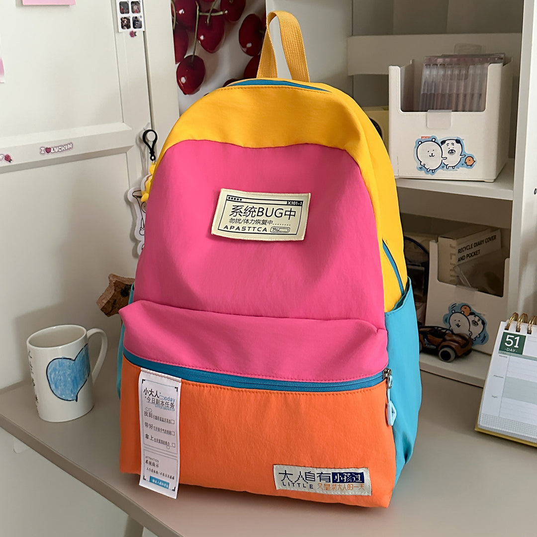 Colorful Multi-Compartment Backpack Stornfield
