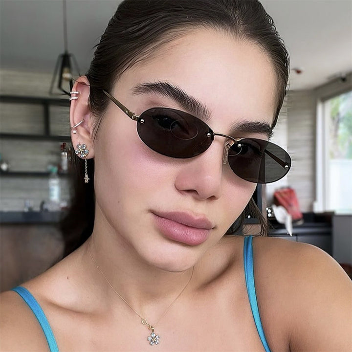 Ladies fashionable sunglasses in elegant retro design Stornfield