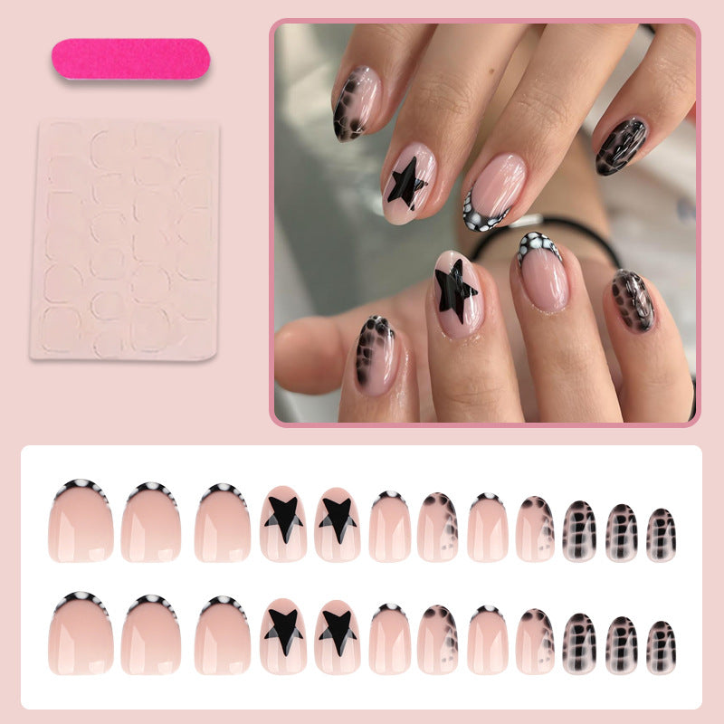 Nail art set with stylish star and geometric patterns Stornfield