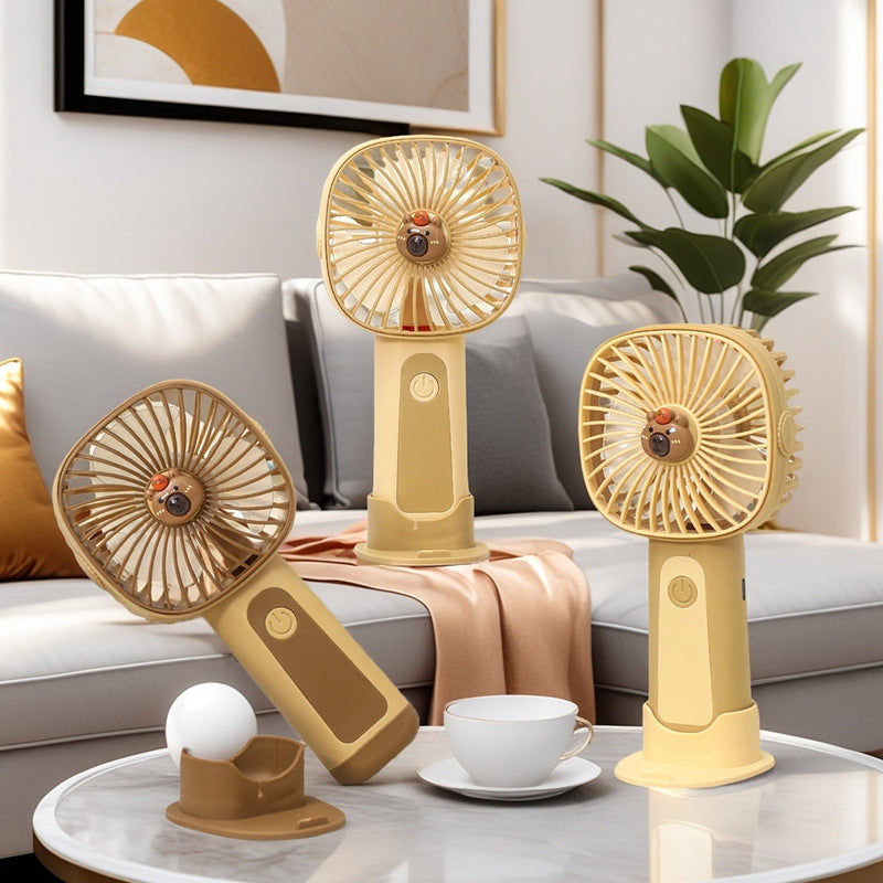 Women's Portable USB Hand Fan in Cute Animal Design Stornfield