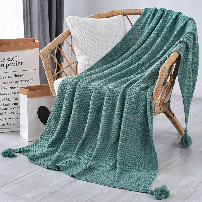 Ladies Elegant Waffle Structure Blanket Stornfield