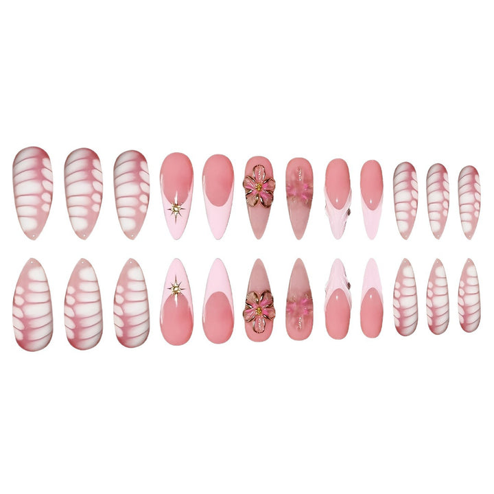 Decorative Floral Art Press-On Nails Stornfield