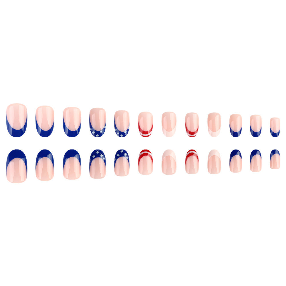 Patriotic Themed Gel Nail Art Stornfield 1787543075