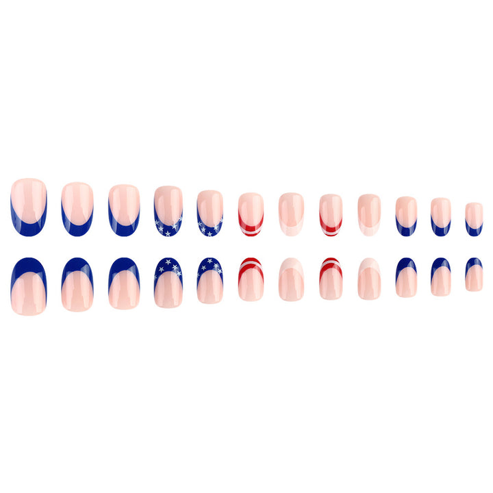 Patriotic Themed Gel Nail Art Stornfield 1787543075