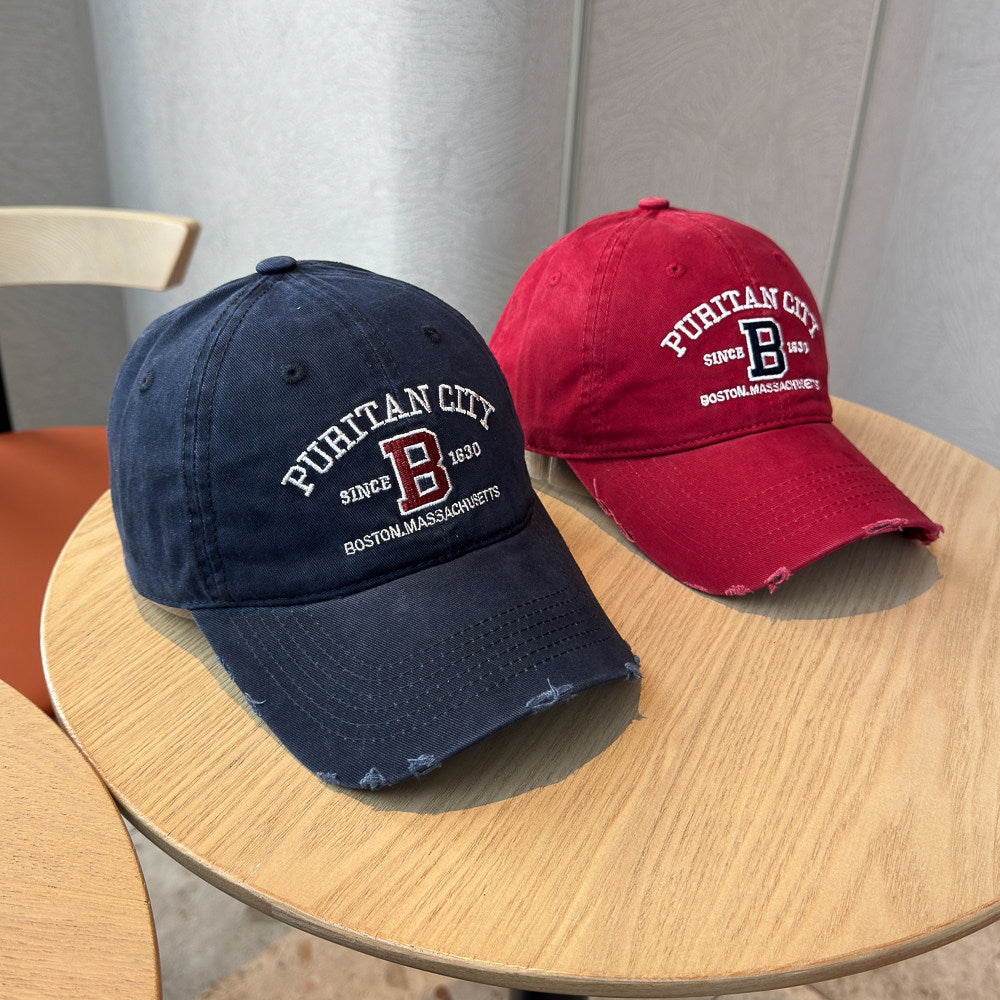 Men's Distressed Cotton Baseball Cap Stornfield 1784270269